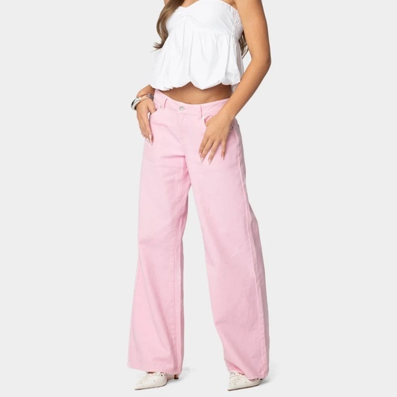 EDIKTED Roman Low Rise Slouchy Jeans - Picture 1 of 4